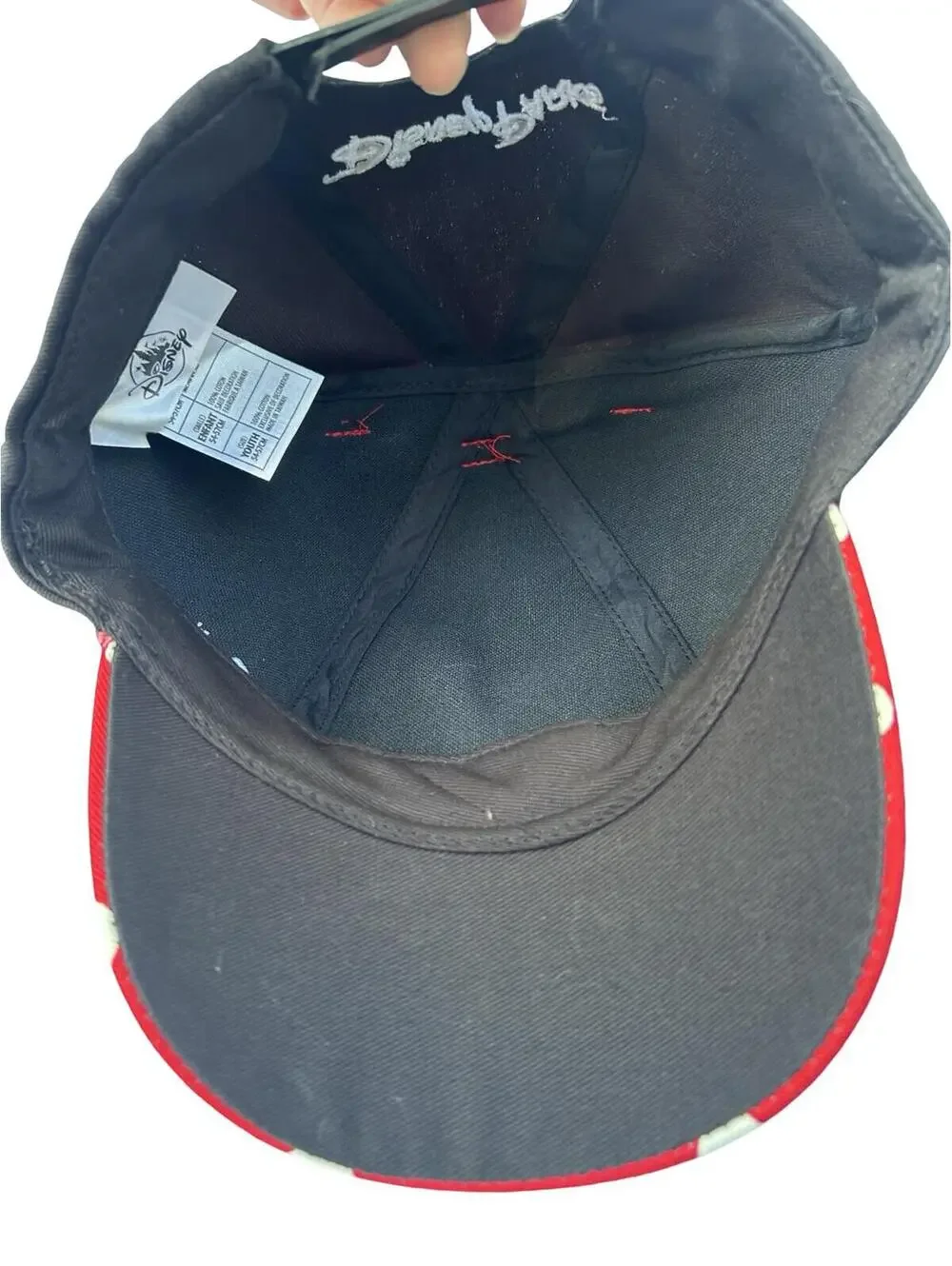 Disney Parks‎ Minnie Mouse Ears Youth Snapback Hat Red Polka Dot